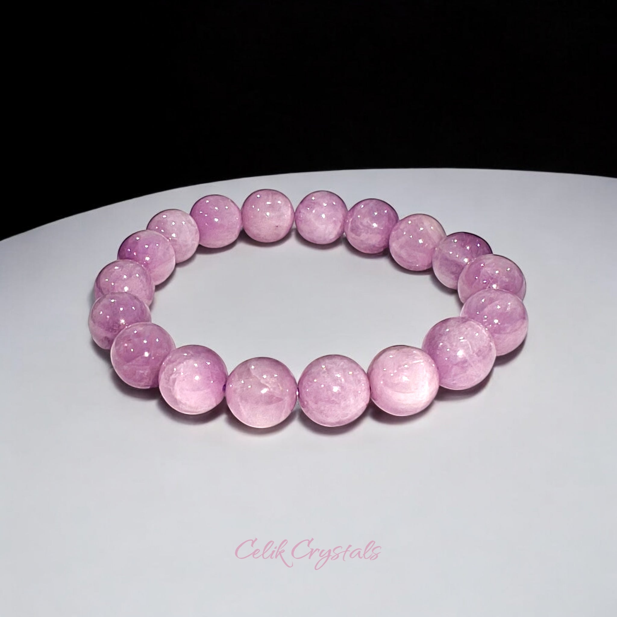 Genuine Kunzite Bracelet 10mm Beads 