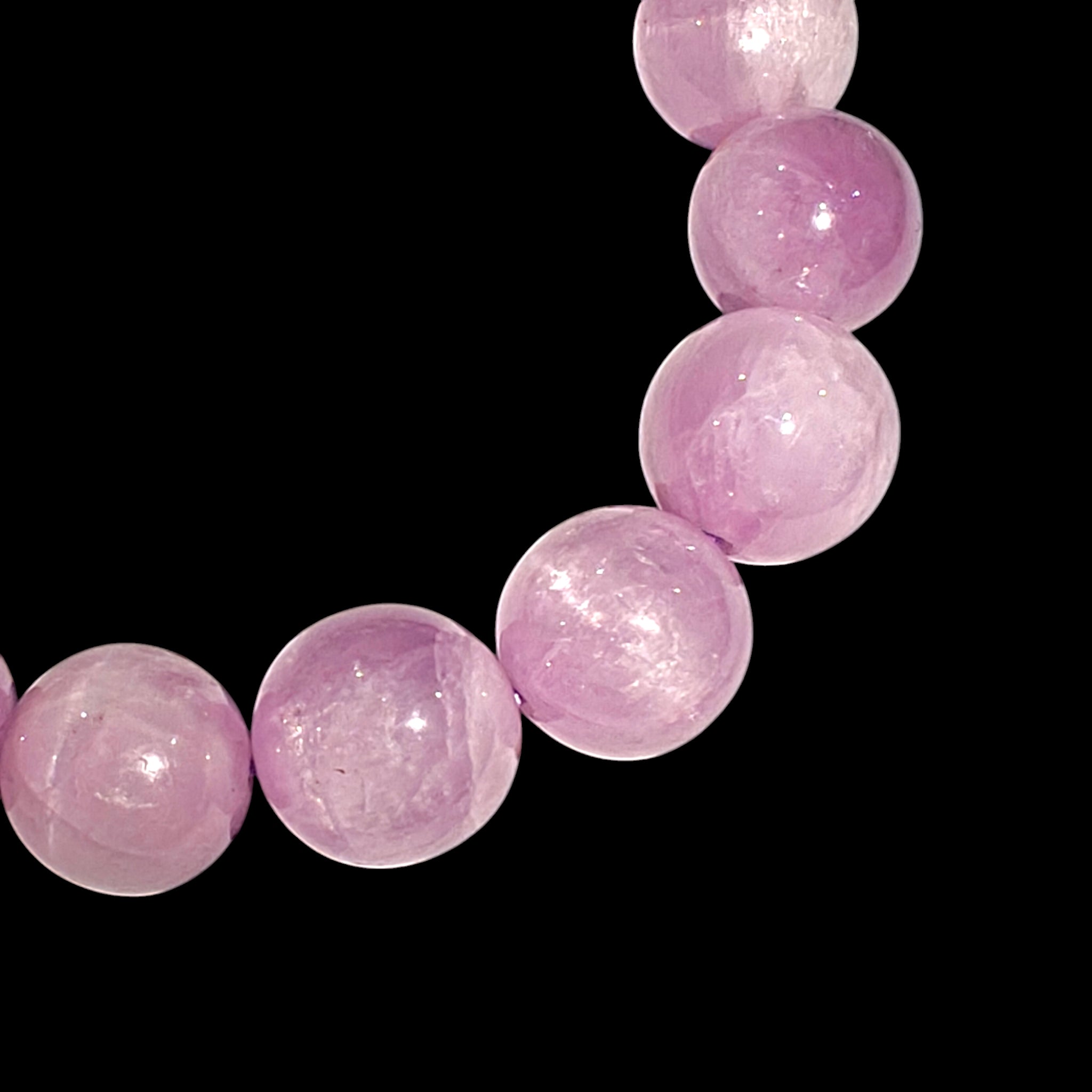 Genuine Kunzite Bracelet 10mm Beads 