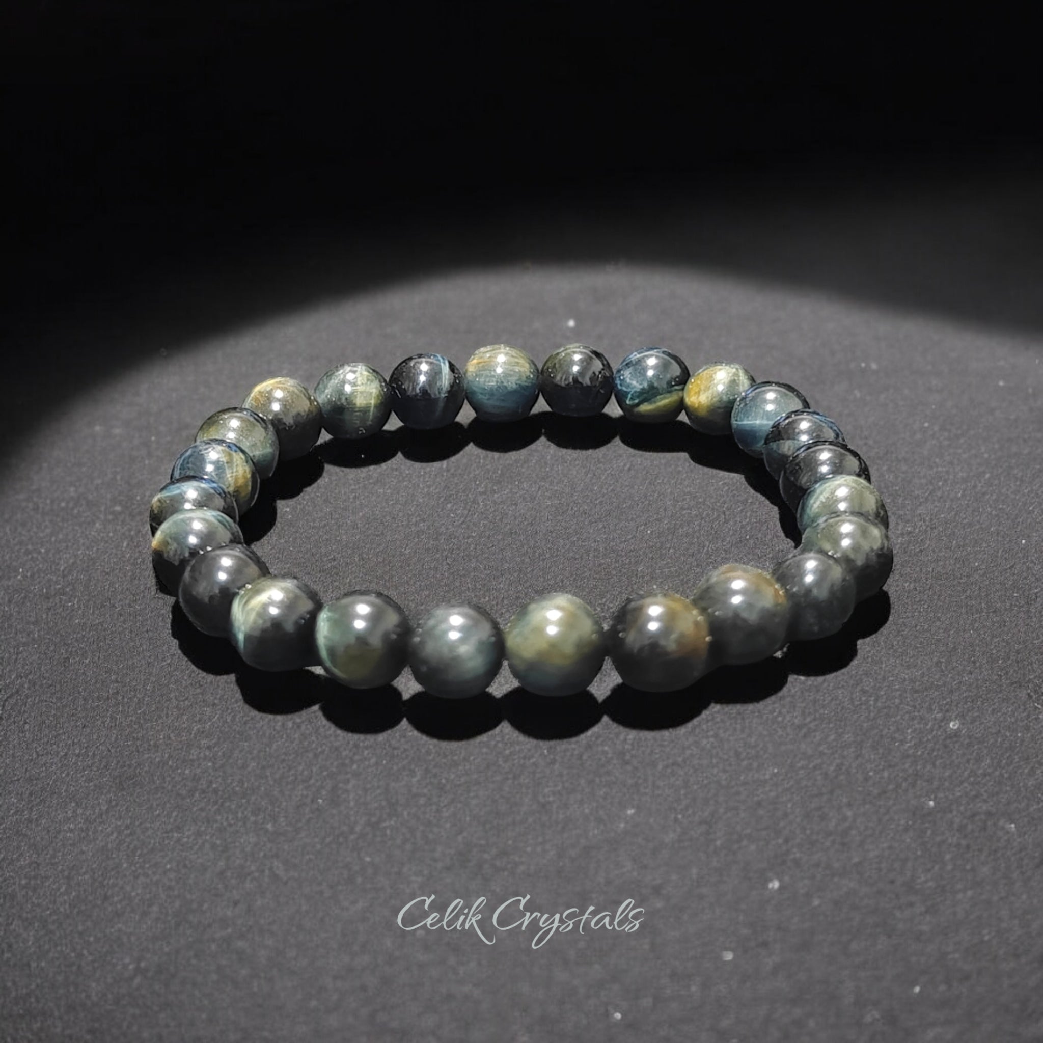 Natural Blue Tiger Eye Bracelet Unisex