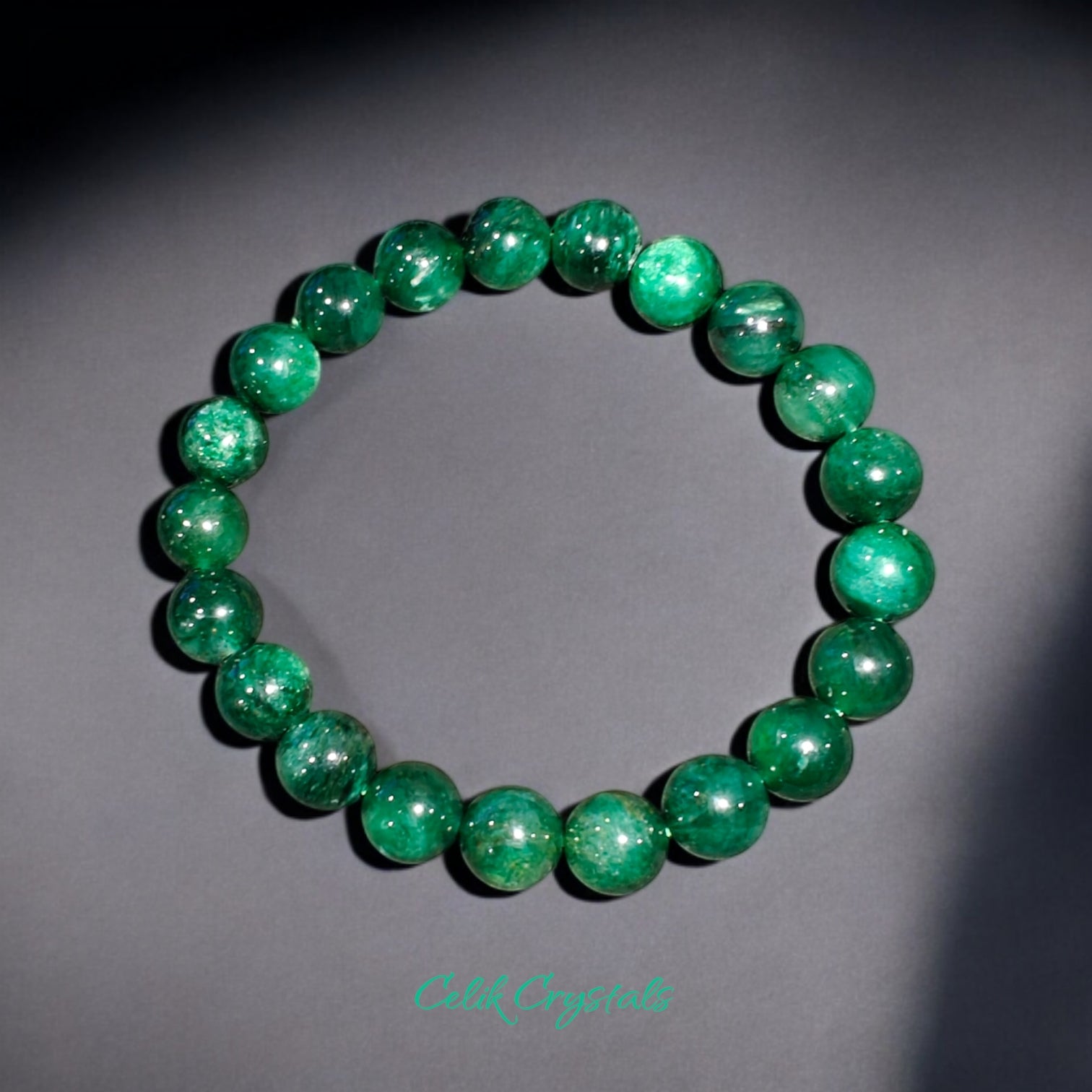 Green Jade Bracelet Natural Stones Stretches